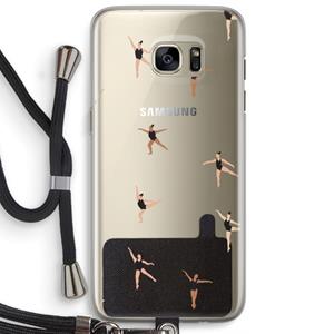 CaseCompany Dancing #1: Samsung Galaxy S7 Edge Transparant Hoesje met koord