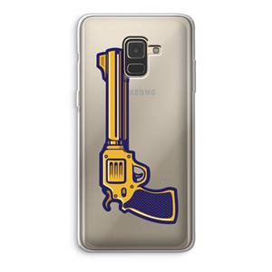 CaseCompany Pew Pew Pew: Samsung Galaxy A8 (2018) Transparant Hoesje