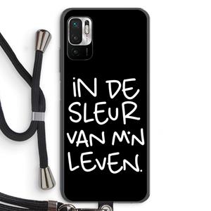 CaseCompany De Sleur: Xiaomi Redmi Note 10 5G Transparant Hoesje met koord