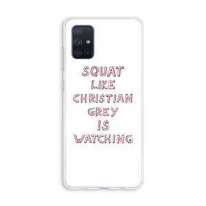 CaseCompany Christian Grey: Galaxy A71 Transparant Hoesje