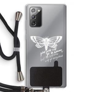 CaseCompany Good or bad: Samsung Galaxy Note 20 / Note 20 5G Transparant Hoesje met koord