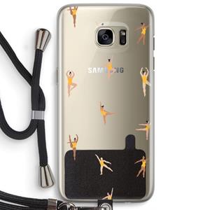 CaseCompany Dans #2: Samsung Galaxy S7 Edge Transparant Hoesje met koord
