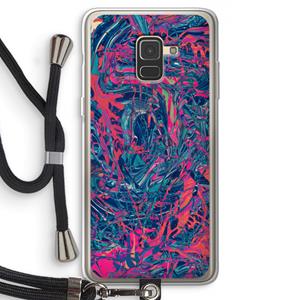 CaseCompany Sleeping Dreams: Samsung Galaxy A8 (2018) Transparant Hoesje met koord