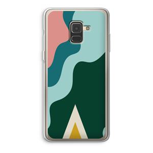 CaseCompany Noor B: Samsung Galaxy A8 (2018) Transparant Hoesje