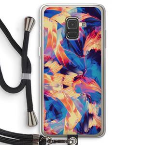 CaseCompany Tuesday Night: Samsung Galaxy A8 (2018) Transparant Hoesje met koord