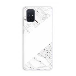 CaseCompany Biggest stripe: Galaxy A71 Transparant Hoesje