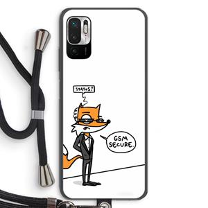 CaseCompany GSM secure: Xiaomi Redmi Note 10 5G Transparant Hoesje met koord