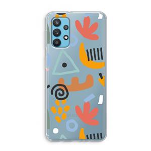 CaseCompany Abstract: Samsung Galaxy A32 4G Transparant Hoesje