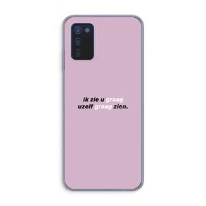 CaseCompany uzelf graag zien: Samsung Galaxy A03s Transparant Hoesje