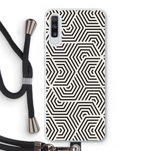 CaseCompany Magic pattern: Samsung Galaxy A70 Transparant Hoesje met koord