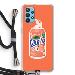 CaseCompany S(peach)less: Samsung Galaxy A32 4G Transparant Hoesje met koord