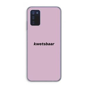 CaseCompany kwetsbaar: Samsung Galaxy A03s Transparant Hoesje