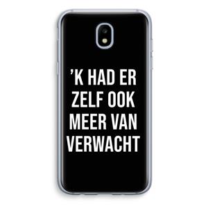 CaseCompany Meer verwacht - Zwart: Samsung Galaxy J5 (2017) Transparant Hoesje