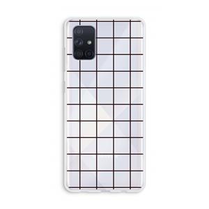 CaseCompany Rooster: Galaxy A71 Transparant Hoesje