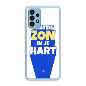 CaseCompany Laat de zon in je hart: Samsung Galaxy A52 Transparant Hoesje