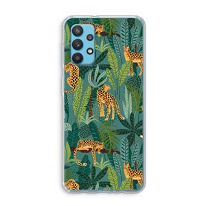 CaseCompany Luipaard 2: Samsung Galaxy A32 4G Transparant Hoesje