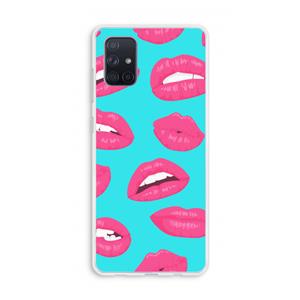 CaseCompany Bite my lip: Galaxy A71 Transparant Hoesje