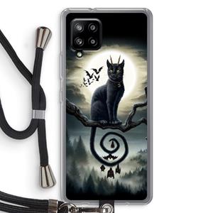 CaseCompany Moonlight Companions: Samsung Galaxy A42 5G Transparant Hoesje met koord