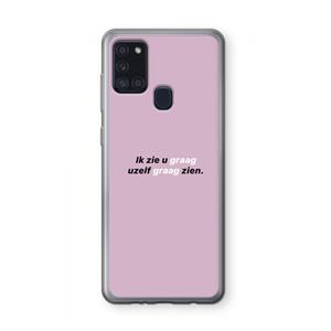 CaseCompany uzelf graag zien: Samsung Galaxy A21s Transparant Hoesje