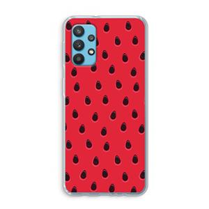 CaseCompany Watermelon: Samsung Galaxy A32 4G Transparant Hoesje