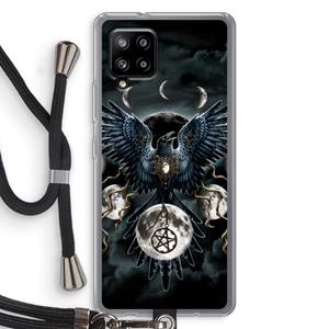 CaseCompany Sinister Wings: Samsung Galaxy A42 5G Transparant Hoesje met koord