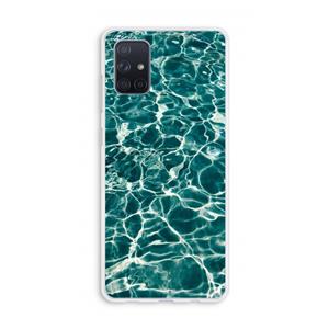 CaseCompany Weerkaatsing water: Galaxy A71 Transparant Hoesje