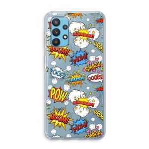 CaseCompany Pow Smack: Samsung Galaxy A32 4G Transparant Hoesje