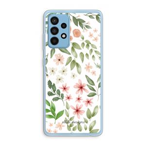 CaseCompany Botanical sweet flower heaven: Samsung Galaxy A52 Transparant Hoesje