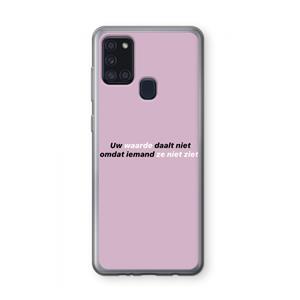 CaseCompany uw waarde daalt niet: Samsung Galaxy A21s Transparant Hoesje