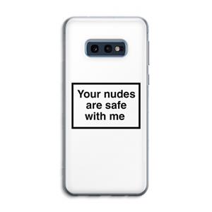 CaseCompany Safe with me: Samsung Galaxy S10e Transparant Hoesje