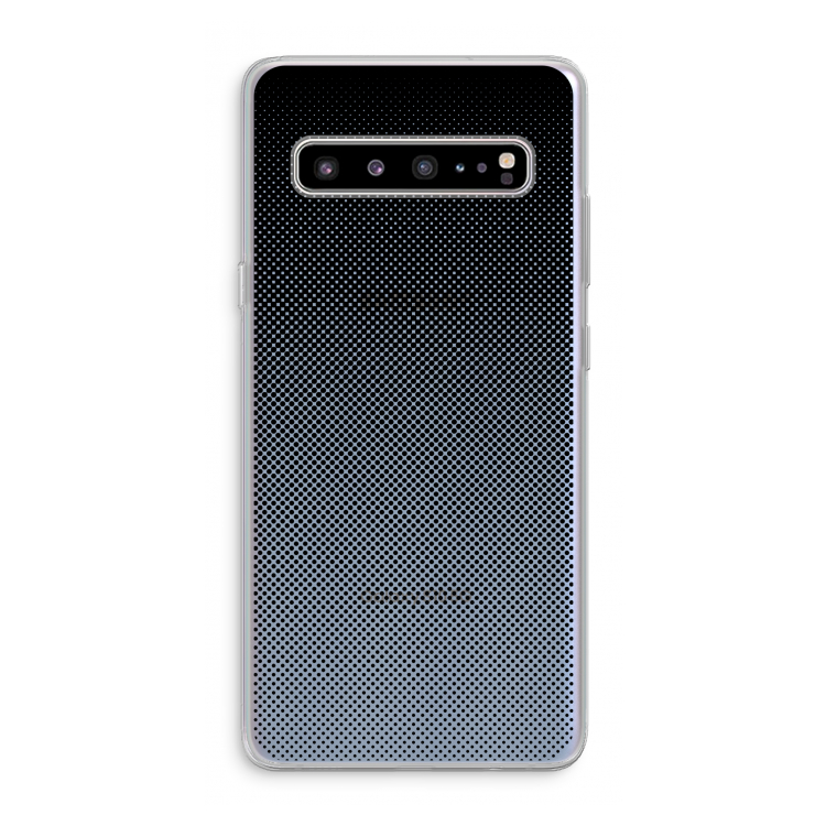 CaseCompany Musketon Halftone: Samsung Galaxy S10 5G Transparant Hoesje