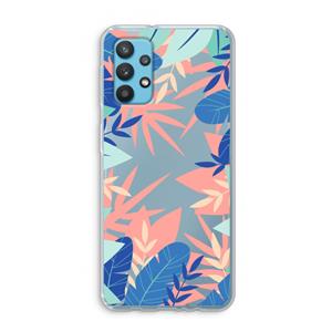 CaseCompany Tropisch: Samsung Galaxy A32 4G Transparant Hoesje