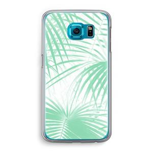 CaseCompany Palmbladeren: Samsung Galaxy S6 Transparant Hoesje