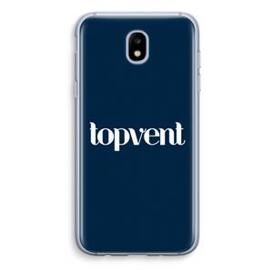 CaseCompany Topvent Navy: Samsung Galaxy J5 (2017) Transparant Hoesje