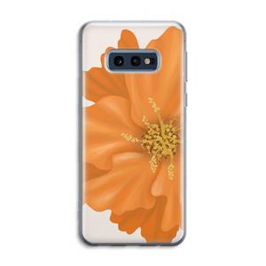 CaseCompany Orange Ellila flower: Samsung Galaxy S10e Transparant Hoesje