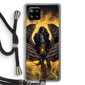 CaseCompany Pegasus: Samsung Galaxy A42 5G Transparant Hoesje met koord