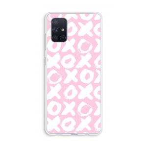 CaseCompany XOXO: Galaxy A71 Transparant Hoesje
