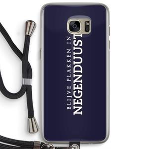 CaseCompany Blijve plakken in Negenduust: Samsung Galaxy S7 Edge Transparant Hoesje met koord