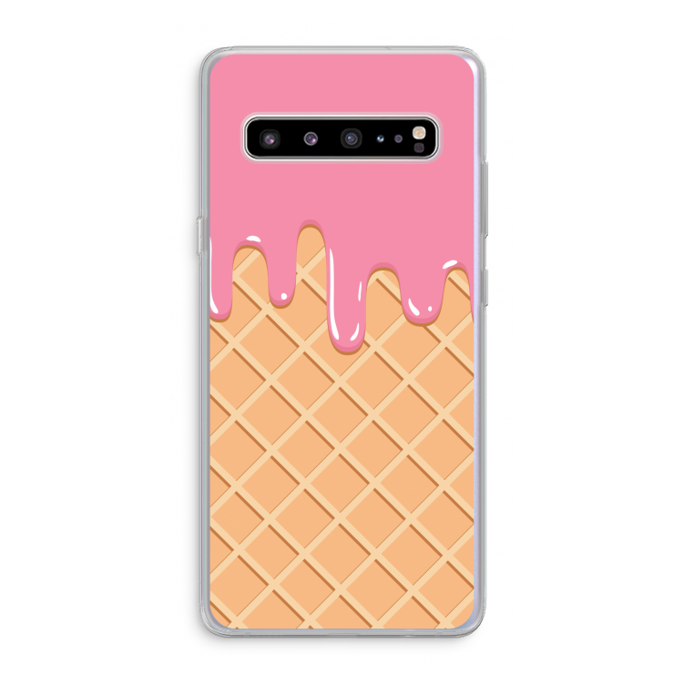 CaseCompany Ice cream: Samsung Galaxy S10 5G Transparant Hoesje