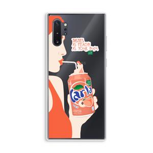 CaseCompany Peach please!: Samsung Galaxy Note 10 Plus Transparant Hoesje