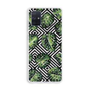 CaseCompany Geometrische jungle: Galaxy A71 Transparant Hoesje