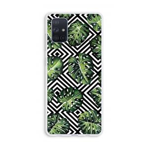 CaseCompany Geometrische jungle: Galaxy A71 Transparant Hoesje