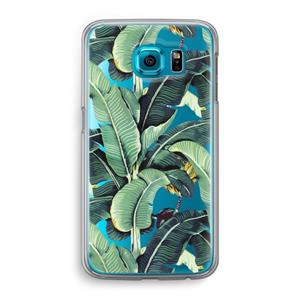 CaseCompany Bananenbladeren: Samsung Galaxy S6 Transparant Hoesje