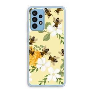 CaseCompany No flowers without bees: Samsung Galaxy A52 Transparant Hoesje