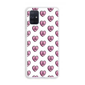 CaseCompany GIRL POWER: Galaxy A71 Transparant Hoesje