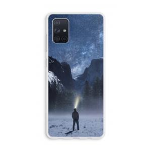 CaseCompany Wanderlust: Galaxy A71 Transparant Hoesje