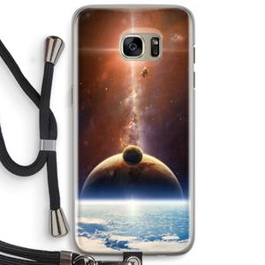 CaseCompany Omicron 2019: Samsung Galaxy S7 Edge Transparant Hoesje met koord