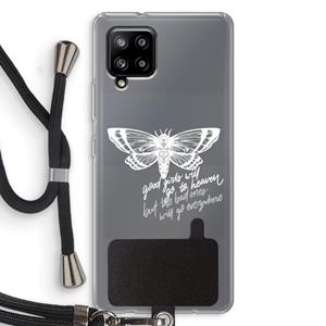 CaseCompany Good or bad: Samsung Galaxy A42 5G Transparant Hoesje met koord