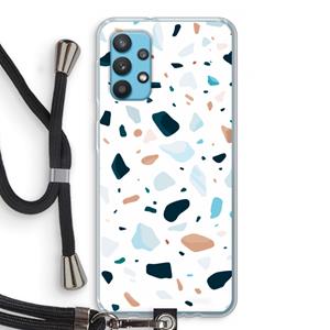 CaseCompany Terrazzo N°13: Samsung Galaxy A32 4G Transparant Hoesje met koord