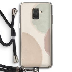 CaseCompany Geo #8: Samsung Galaxy A8 (2018) Transparant Hoesje met koord